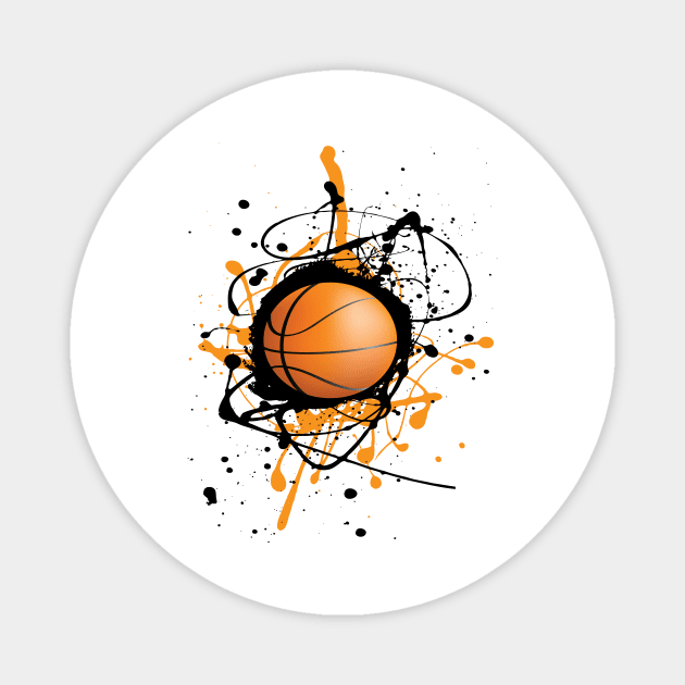 Basketball Magnet by ProjectX23Red